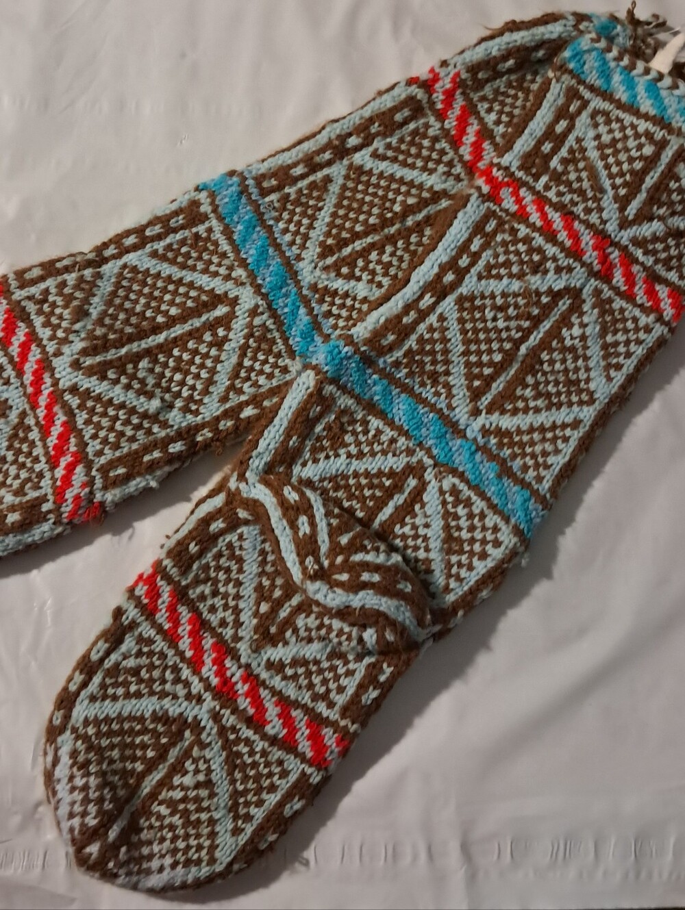Hand Knitted Folk Art Socks